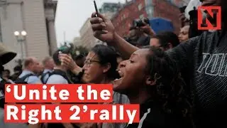 Unite The Right 2 Rally: White Nationalists Outnumbered By Counter-Protesters