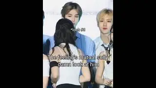 The way she was looking at him is so cute #sullyoon #nmixx #baekseung #epex #kpop