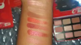 Coca Cola Morphe Cherry Coke Collection #morphe #paletteswatches