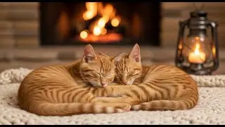 Cat Music for Deep Sleep 🐾 Cat Sleep Music Sleep with Soft Piano & Cozy Fireplace Peacefully#39