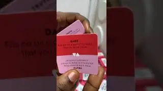 Truth or Dare Adult Games Card