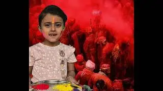 Happy Holi @ytshorts @kidsshorts #himshikha #hindufestival #