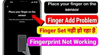 Place your finger on the sensor problem | OnePlus fingerprint lock not working | Fingerprint sensor 