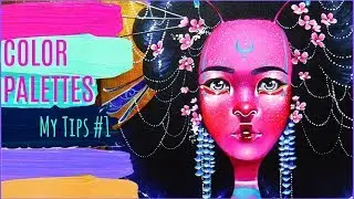 Choosing Colors for your Art? 💜 Acrylic Fantasy Portrait Time Lapse