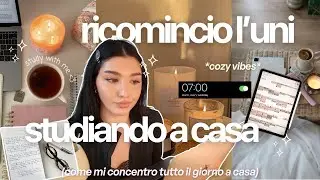 STUDIA CON ME 📖🎧 timer del pomodoro & come mi concentro da casa per studiare #studyvlog #foryou 