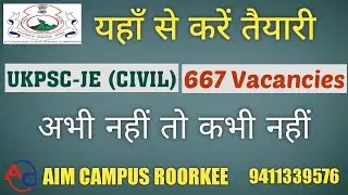 UKPSC JE (CIVIL) complete course