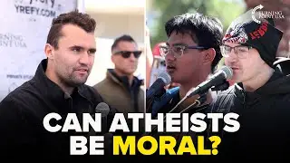 Charlie Kirk Challenges Atheists On Morality | Debate Compilation