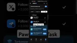 Download Tonkeeper | Follow REP TG | PAWS New Mystery Task | How to complete Paws New Mystery Quest