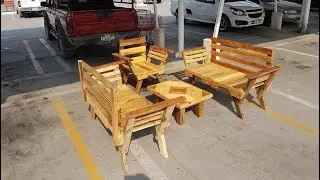 banca nuevo diseño con tarima, bench made with pallets