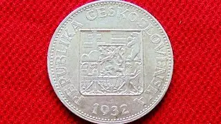 CZEСHOSLOVAKIA SILVER 10 KORUN 1932 - Чехословакия 10 Крон 1932 Серебро