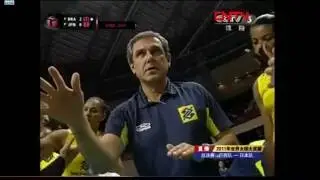 2011 FIVB Volleyball World Grand Prix l Final round l Pool B l Brazil Vs Japan l Set 3