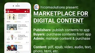 ePublish - Marketplace for digital content App Template, App Source Code - iOS Demo