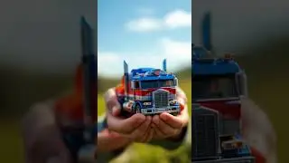 Transformer optimus prime become mini trucks #transformer #robot #ai