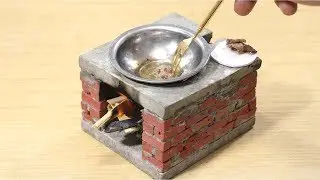 Amazing Miniature Brick Stove - - - Learn Bricklaying