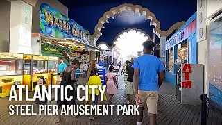Steel Pier Amusement Park Walking Tour - Atlantic City, New Jersey, USA