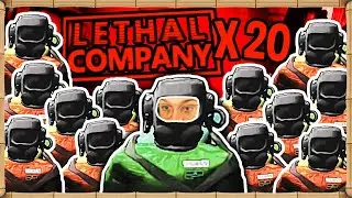 LETHAL COMPANY WITH 20 PEOPLE IS INSANITY?! | Bigger Lobby Mod