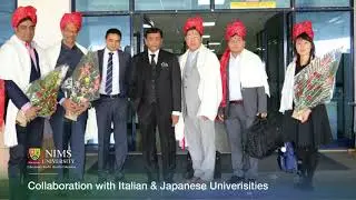 COLLABORATION WITH ITALIAN & JAPANESE UNIVERISITIES | NIMS UNIVERSITY |  CHANCELLOR NIMS