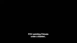 Primate from under my blanket. #primatemovie #primate #horrormovies