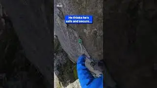Mountain climber&rsquo;s nightmare caught on camera