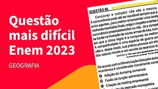 Entendendo uma questão de Geografia do ENEM 2023 | ProEnem