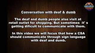 Role play: Communication with deaf and dumb through sign language | Customer Service | Retail