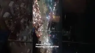Driver rams into regime forces in Mashhad | Iran protests