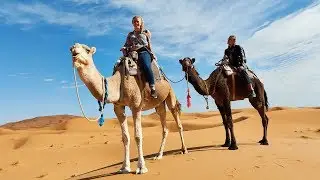Riding Camels in the Sahara! 🐪 Merzouga Morocco Travel Vlog