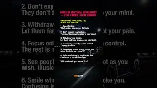 Rules of Emotional Detachment &mdash; Stop Caring, Start Winning...