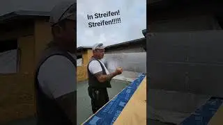 Verdammt wichtig. PU Kleber in Streifen auftragen.
