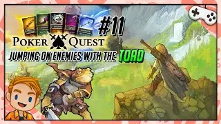 JUMPING ON ENEMIES WITH THE TOAD!!! | Let's Play Poker Quest | Part 11