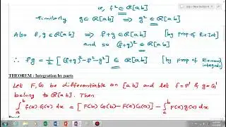 Product theorem, Integration by parts theorem, Taylor's theorem with the remainder