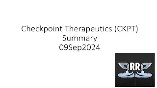 Checkpoint Therapeutics CKPT Summary 09Sep2024