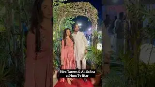 #HiraTareen and #AliSafina at #Humtv iftaar dinner hosted by #sultanasiddiqui