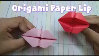 How to Make Easy Origami  LIPS💋| DIY Paper Art for Beginners