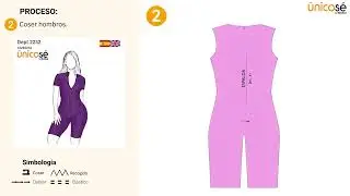 Proceso de costura: Moldes / Patr&oacute;n DEPORTE CATSUIT MUJER 2232