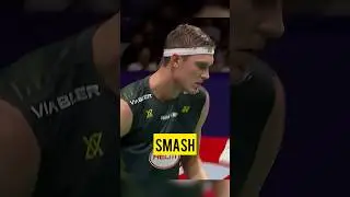 Viktor Axelsen BACKHAND SMASH on Alex Lanier