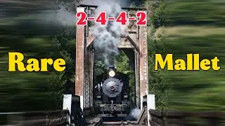 A Rare 2-4-4-2 Mallet｜Baldwin&rsquo;s Articulated Steam at Niles Canyon (Filmed 2019)｜稀有馬萊式蒸汽機車，京張鐵路ML2同款
