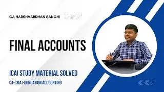 Final Accounts | Class 1
