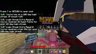 100 Day Login Streak In The Hive Bedrock...