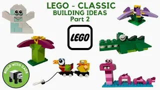 LEGO Classic Building Ideas| How to Build a LEGO Flower, Loch Ness Monster, Crocodile, Ghost & Duck