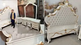 Luxury chinioti wooden bedroom design 2025 | latest modern bed design | chinioti bed design #bedroom