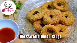 Mozzarella Onion Rings. How to Make Easy and Tasty. cooking with miriam