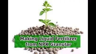 Making Liquid Fertilizer From NPK Granular