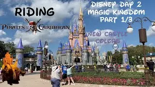 Family Disney Trip|Disney Day 2|Magic Kingdom|New Castle Colors & Pirates of the Caribbean|Part 1/3