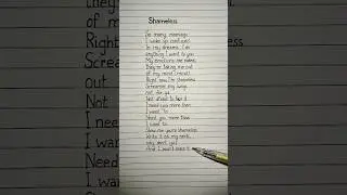 Shameless Lyrics Song by Camila Cabello #shameless #camilacabello #lyrics