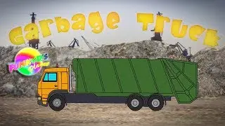 Garbage Truck for Kids | Draw Color & Watch Garbage Truck | FuNKyD's Planet