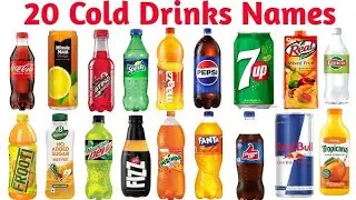 20 Cold Drink Name l Learn soft drink names English and Hindi l Cold drink name for kids