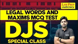 Legal Words and Maxims MCQ Test | DJS Special Class | English Special Class for DJS by Surya Sir