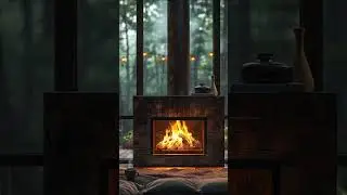 Time for a Coffee Break!  #fireplace #virtualfireplace #rainsounds
