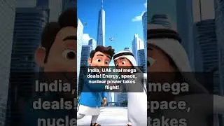 India, UAE seal mega deals! Energy, space, nuclear power takes flight! #shorts#trending #viralshorts